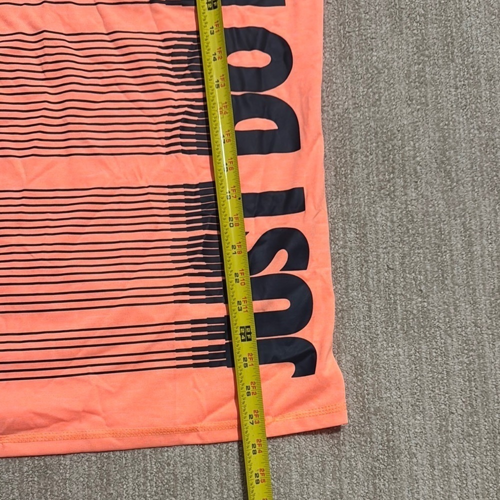 Nike Swim Dri-FIT Hydroguard Short Sleeve Shirt Orange/Navy Men's Size S UPF 40+ - Picture 8 of 12